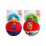 Baby Soft Fabric Ball Rattle | Newborn Sensory Crib Toy | 0-36 Months Infant UK